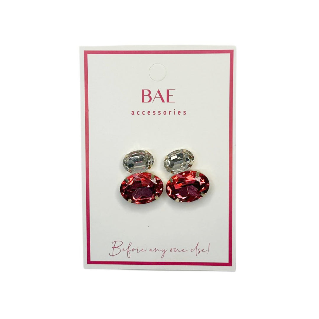 Glass Pendant Earrings - THE BAE