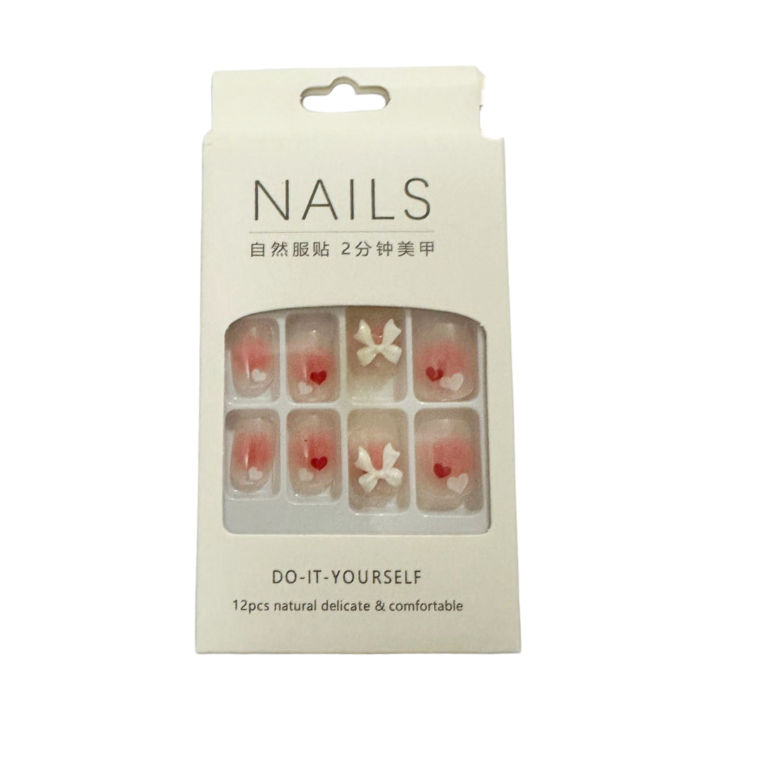 French Tip Vegan Faux Nail Set