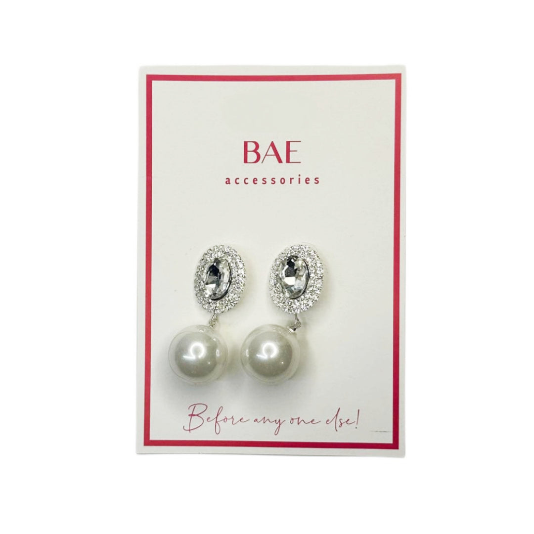 Faceted Crystals with Preal Earings