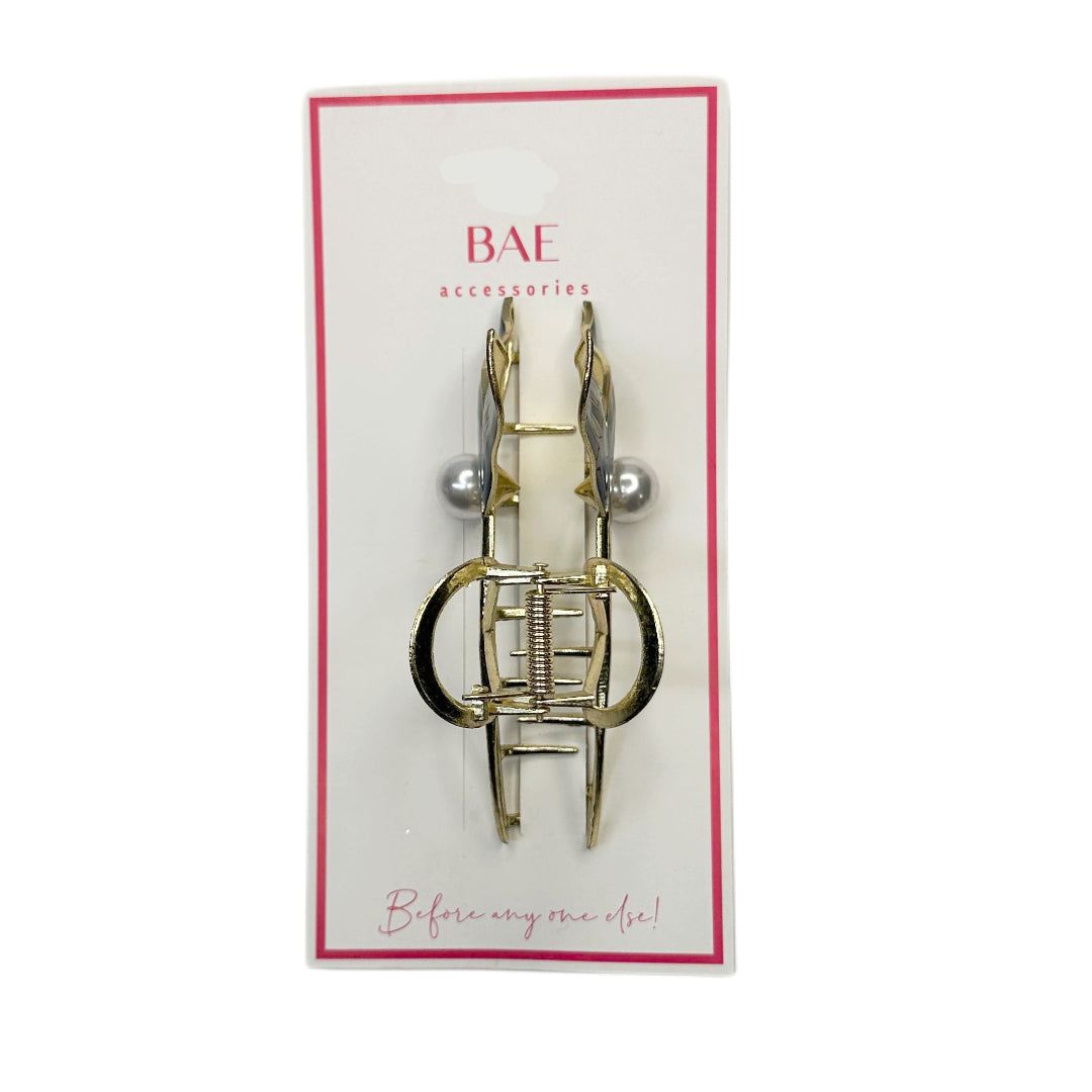 Gold-tone Metal Squiggle Hair Claw