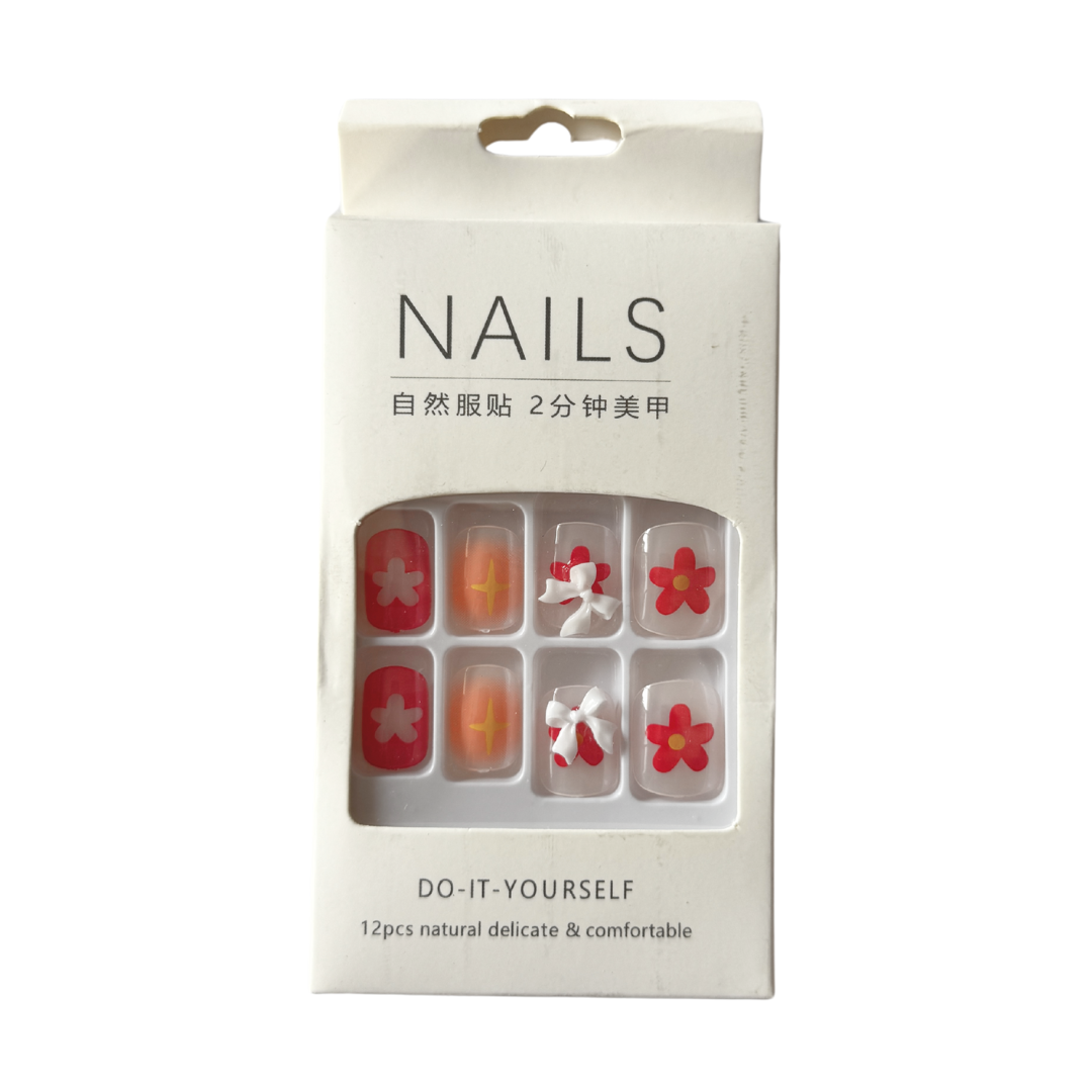 French Tip Vegan Faux Nail Set