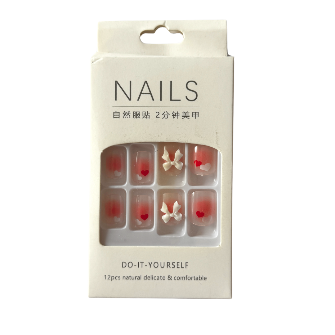 French Tip Vegan Faux Nail Set