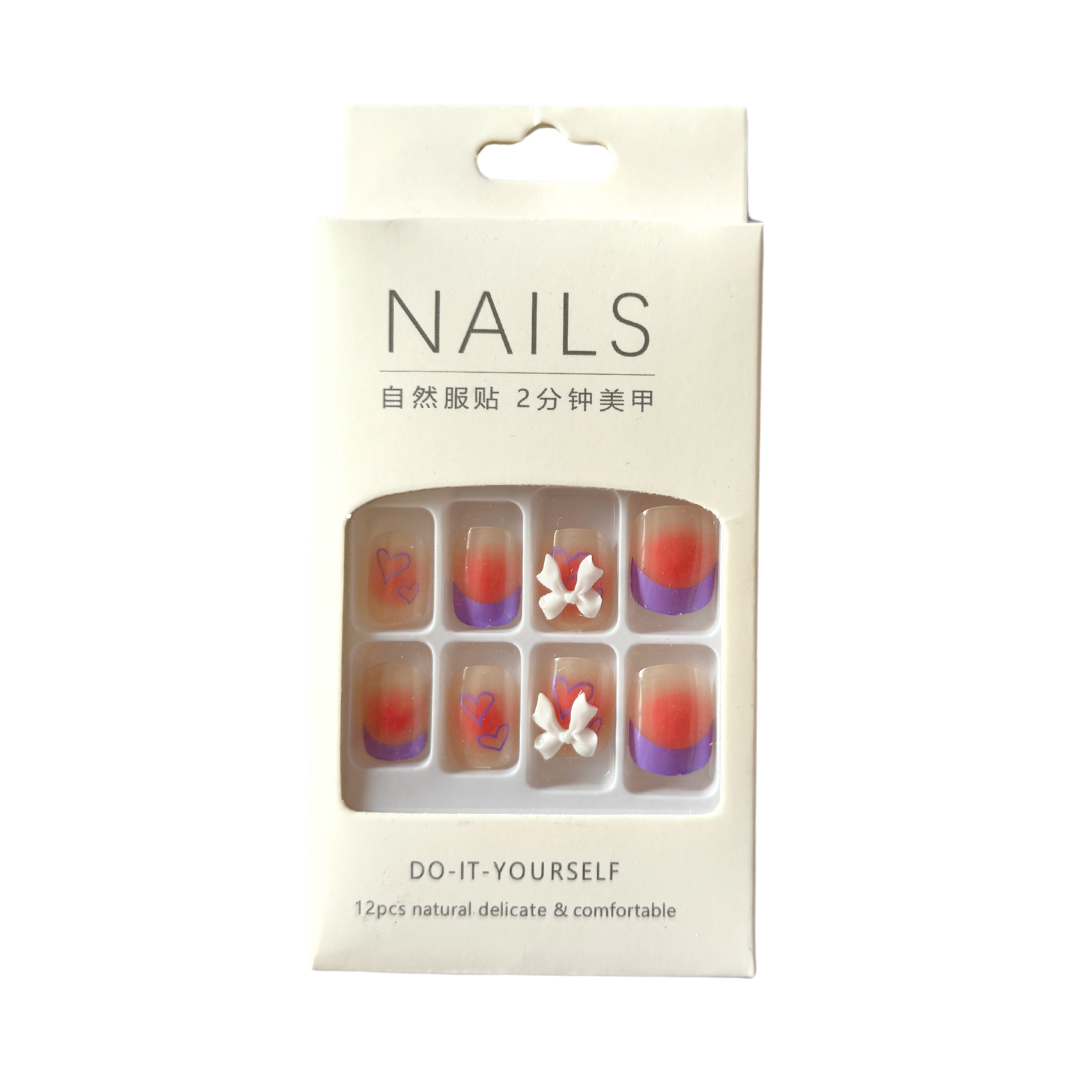 French Tip Vegan Faux Nail Set