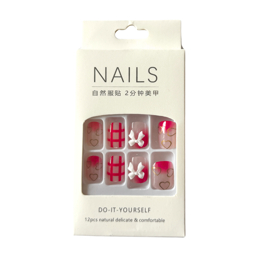 French Tip Vegan Faux Nail Set