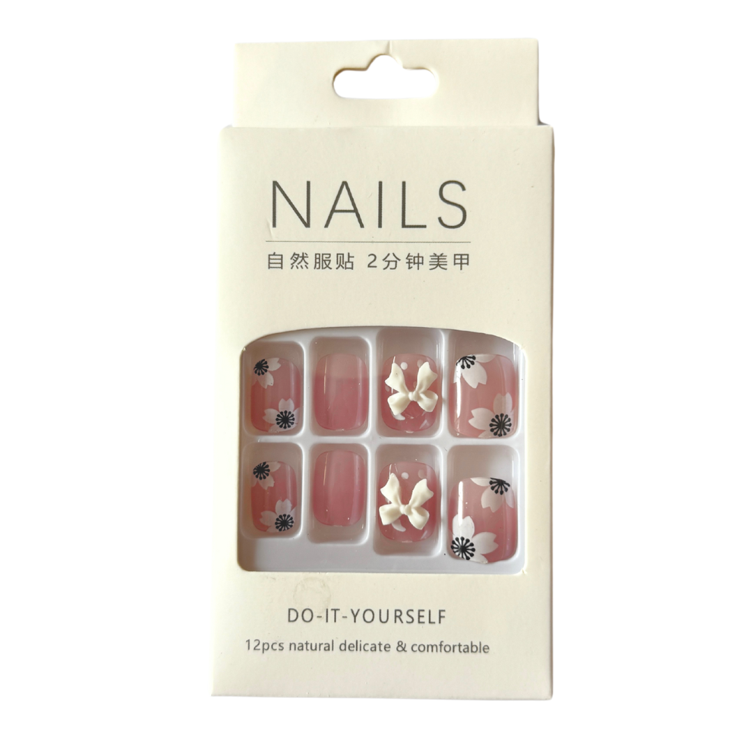 French Tip Vegan Faux Nail Set