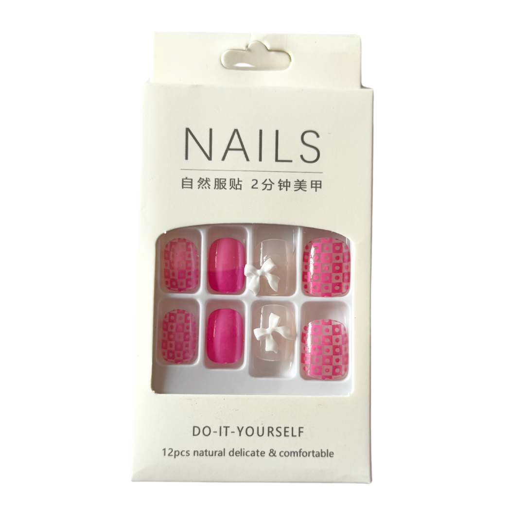 French Tip Vegan Faux Nail Set