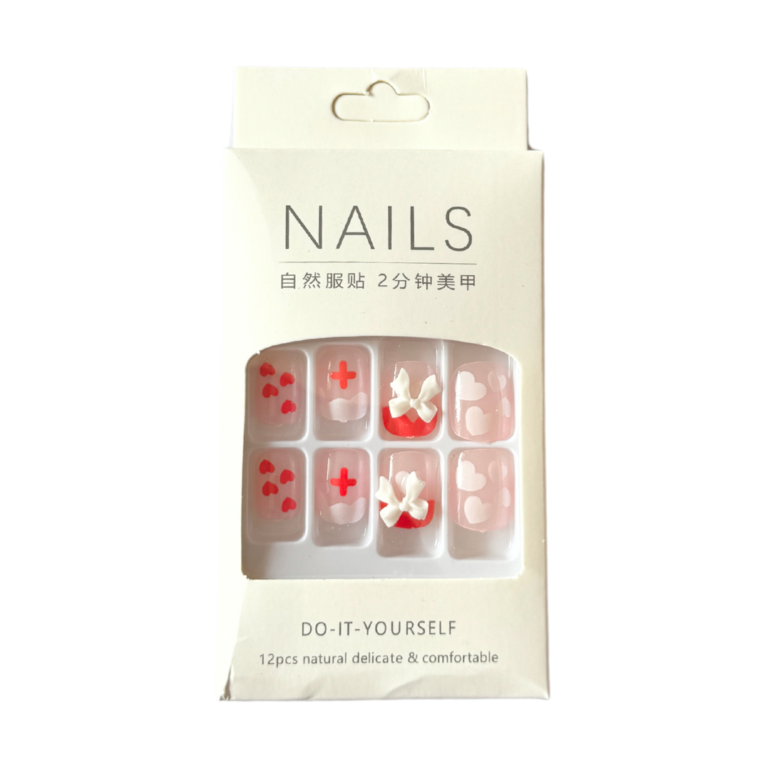 French Tip Vegan Faux Nail Set