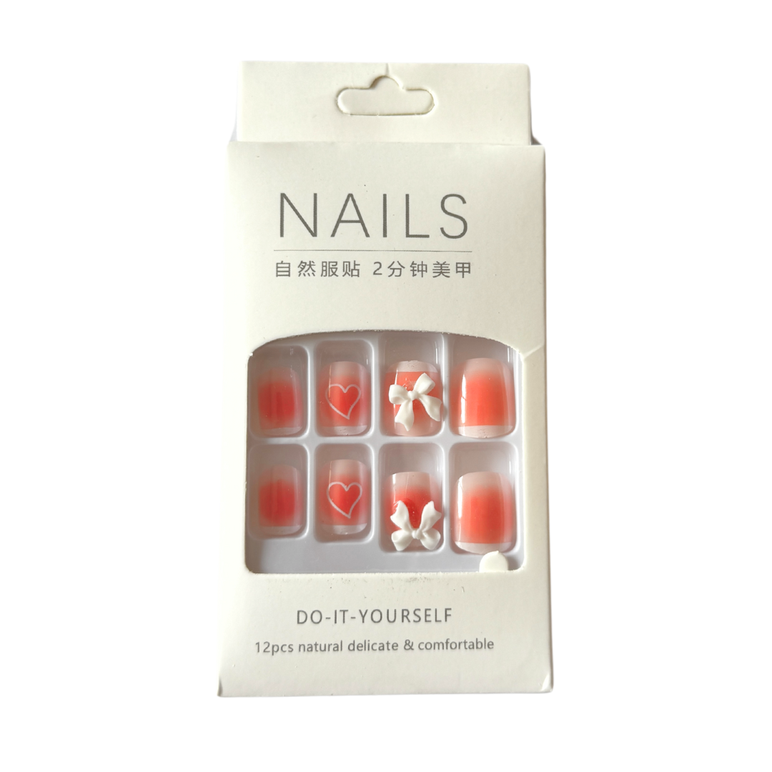French Tip Vegan Faux Nail Set